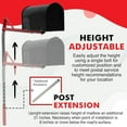 Mailbox Support Post with Swinging Boom Arm, No Dig Mailbox Post