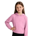 thumbnail image 2 of LIJCC Boys Girls Kids Hoodie Solid Color Sweatshirt Long Sleeve Soft Hooded Sweatshirts Baggy Preppy Pullover Top(Pink,13-14 Years), 2 of 9