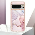 thumbnail image 5 of Feishell Marble Texture Design for Google Pixel 8 Pro Case Support Wireless Charging Slim Glossy Shockproof Anti-Scratch Soft & Flexible Protective Phone Case for Women Girls,E, 5 of 6