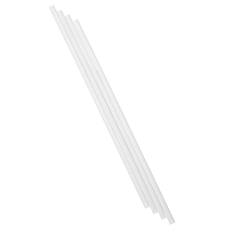 Paper Mart's Small White Plastic Dowel Sticks, 1/4'' X 12'', Package of
