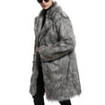 thumbnail image 5 of Men's Autumn And Winter Single Lapel Long Sleeve Coat Cardigan Coat, 5 of 9