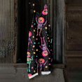 thumbnail image 6 of EANJE Halloween Overalls for Women Wide Leg Trendy Gothic Skull Floral Print Overalls Sleeveless Womens Rompers Straps Jumpsuit Loose Bib Overalls Winter Clothing Black 2XL, 6 of 6