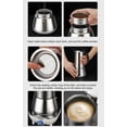 thumbnail image 3 of Stainless Steel Espresso Moka Pot/Percolator/Coffee Maker for All Stoves, Home and Camping, 3 of 5