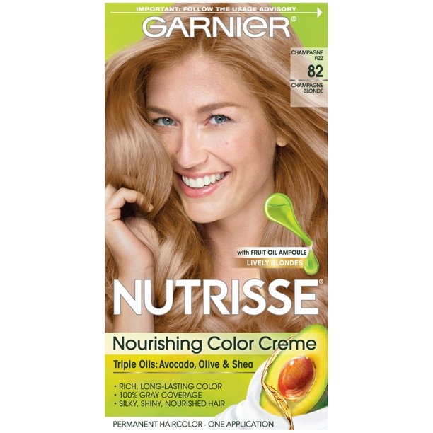 Garnier Nutrisse Nourishing Hair Color Creme, 82 Champagne Blonde ...