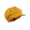 thumbnail image 3 of Cotton Elastic Newsboy Cap-Yellow, 3 of 5