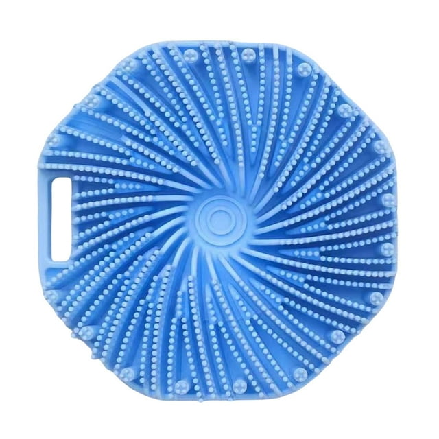 Silicone Strubber Shower Body para Exfoliación Masaje Suave () Azul