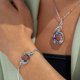 thumbnail image 3 of Regalos de pulsera para mujer, pulsera de brazalete ajustable con control deslizante para mujer, regalos de la suerte para novia, esposa, día de San Valentín Feliz Sencillez, 3 of 4