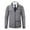Gray, variant on Maoxin Men's Coats Men's Casual Winter Standing Collar Long Sleeved Hooded Zipper Jacket Long Sleeve Hoodless Casual Outwear Jackets White 2XL
