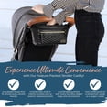 thumbnail image 3 of Organizador Ajustable para Cochecito Caddy Itzy Ritzy Negro y Dorado, 3 of 9