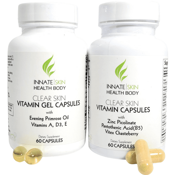 Clear Skin Acne Vitamin Pack 20 Botanicals, Minerals & Vitamins by