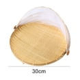 thumbnail image 6 of SPRING PARK Bamboo Hand-Woven Bamboo Food Serving Tent Basket Tray Mesh Storage Container Cover, 6 of 6