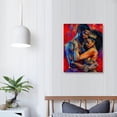 thumbnail image 4 of Awypu Black King And Queen Wall Art King And Queen Wall Decor Black Art Wall Decor Black Queen Artwork Crown Wall Decor African American Abstract Canvas Wall Art Paintings, 4 of 5