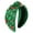 Green, variant on Christmas Headband for Women Pearl Knotted Headband Xmas Red Green Pearl Rhinestone Crystal Jeweled Hairband Green