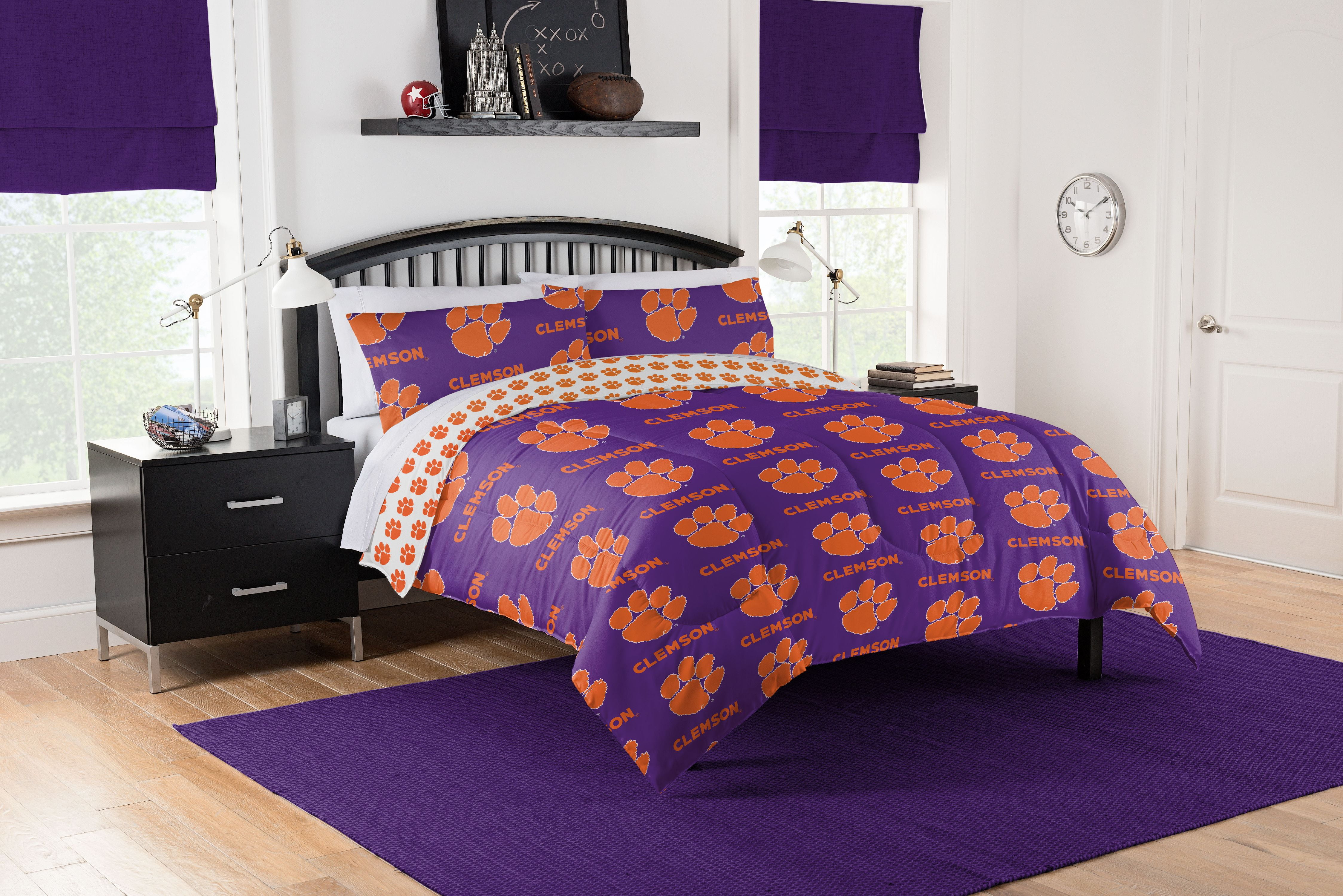 Clemson Tigers Twin Bed In A Bag Set Com
