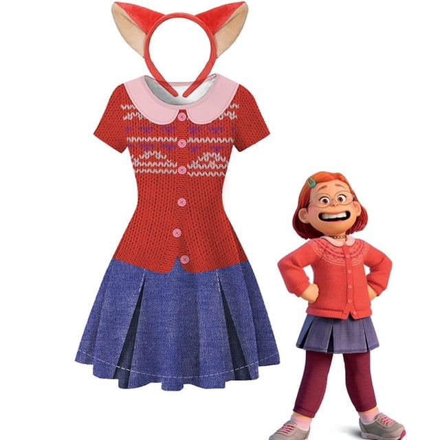 Disney Turning Red Princess fur s para niñas, carnaval fiesta de cumpleaños fur s, Mei Cosplay disfraz para niñas zhangmengya unisex