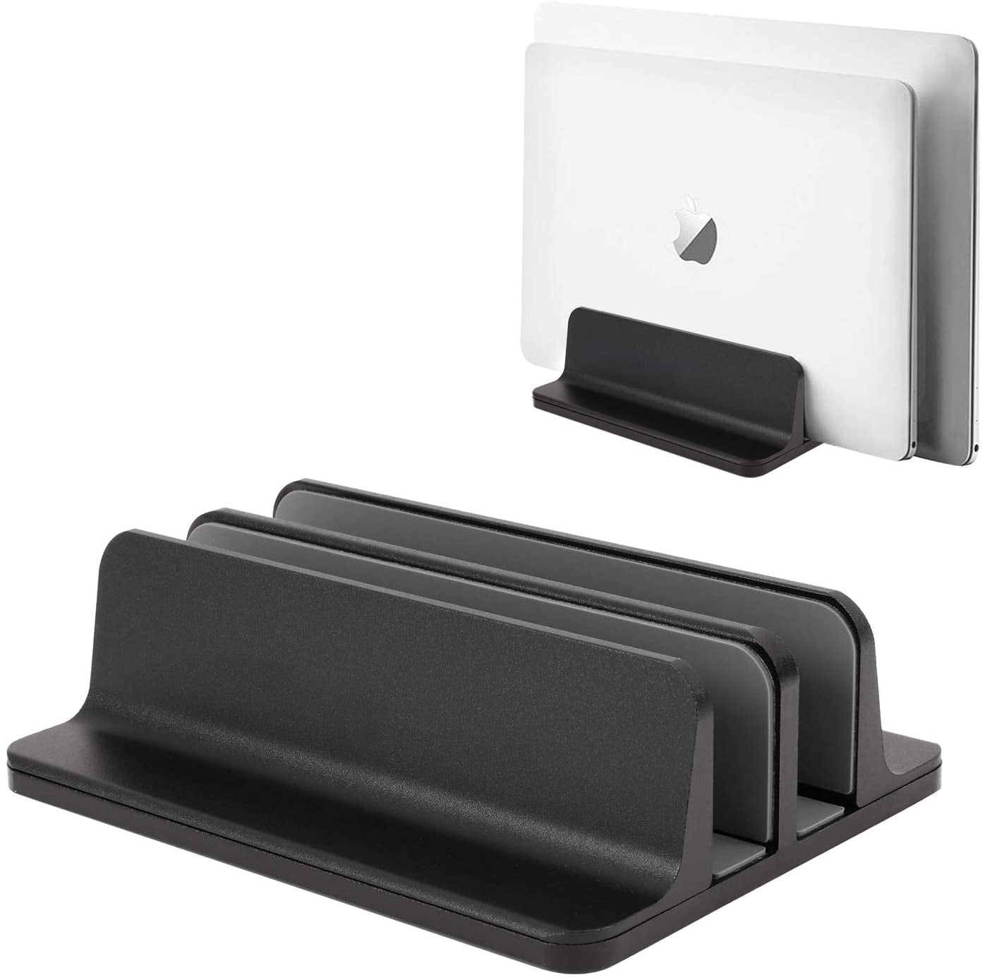 Vertical , (Upgraded Dock Version) Double Desktop Stand Holder with