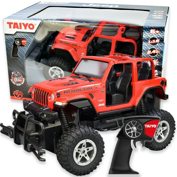 Taiyo RC Truck Jeep Rubicon, 116 Scale Remote Control Car with