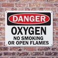 thumbnail image 4 of (2 Pack) Oxygen OSHA Danger Sign 18 Inch X 12 Inch Plastic Sign, Weather Resistant, UV Protected for Workplace, Business, and Construction Site, Made in the USA, 4 of 8