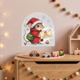 thumbnail image 4 of Cififendec Christmas 2D Mouse No Glue Wall Stickers, 5.91", Arch Shaped Cute Holiday Mouse Decal for Xmas Fireplace Surround Applying, 4 of 6