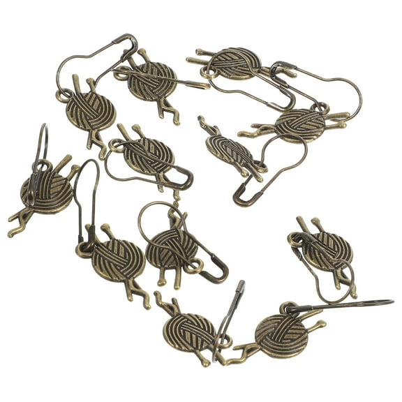 Raindrops 12pcs Removable Stitch Markers Metal Locking Stitch Markers Crochet Tools Stitch Markers Pendant for Crocheting Weaving Accessories