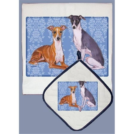 

Italian Greyhound Dish Towel And Pot Holder Set