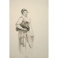 thumbnail image 3 of Jacob van Strij 13x18 Black Modern Framed Museum Art Print Titled - A Standing Young Washerwoman (Late 18th-Early 19th Century), 3 of 5