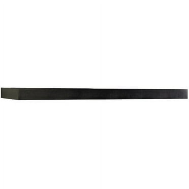 InPlace Shelving Rectangle Wall Shelf, Floating Shelf, White, 23.6” W x 10.2” D x 2” H