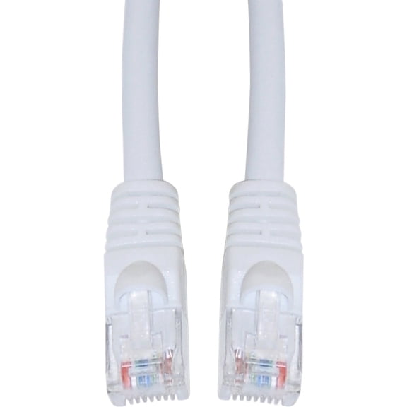 Cat5e Ethernet Cable, 24AWG, RJ45 Gold Plate Connector, ETL, 4 Pair Stranded Copper, Snagless Mold Boot Unshielded Twisted Pair (UTP) Internet Network Patch Cable, 35 Foot, White, CableWholesale