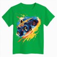 thumbnail image 4 of NOLDARES Boys T Shirt - Cotton Blend Short Sleeve Graphic Tees for Boys - Casual Graphic T Shirts(Green,5-6 Years), 4 of 4