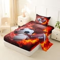 thumbnail image 2 of Erosebridal Kids Ball Games Twin Sheet Sets,Rugby Football Baseball Basketball Sport Kids Bedding 3-Piece, 2 of 6