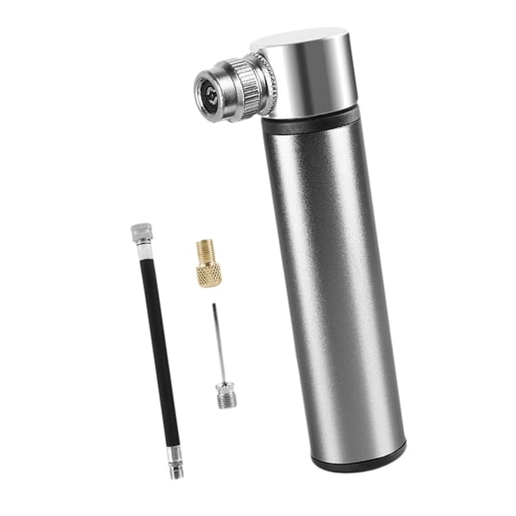Minibomba universal de alta presión para neumáticos de bicicleta, de aleación de aluminio CNC, 120 PSI Titanio sin soporte