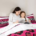 thumbnail image 5 of Feelyou Leopard Cheetah Print Queen Comforter Set, Abstract Lines Bedding Set, 3pcs, 5 of 8
