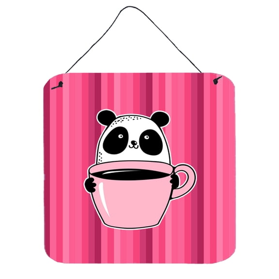 Panda Bear Coffee Wall or Door Hanging Prints