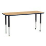 ECR4Kids 24"x60" Rectangular Thermo-Fused Activity Table w/ Super Leg