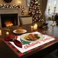 thumbnail image 6 of YIMWNYI Christmas Themed Placemats, Kitchen Drains Mats, Heat-Resistant Coffee Mats, Festive Table Decor, Easy to Clean Durable Coasters, Winter Holiday Accessories, 6 of 6