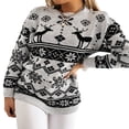 thumbnail image 3 of Pulls à Col Rond et Manches Longues pour Femmes de Noël Pull Tricoté Automne Hiver, 3 of 7