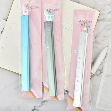 AkoaDa 2019 My Unicorn Dream Aluminum Ruler Measuring Straight Ruler Tool Promotional Gift Stationery For (Best Promotional Gifts 2019)
