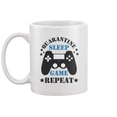thumbnail image 2 of Quarantine Sleep Game Repeat Mug -Image by Shutterstock, 2 of 3