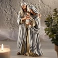 thumbnail image 5 of Avalon Gallery Christmas Figurines - Christmas Figurines - Joseph and Mary with Jesus Tabletop Centerpiece Nativity Figurine, 12-Inch, Adoring Family, 5 of 5