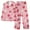 A0160-Pink, variant on CALAFEBILA Womens Silk Pajamas Set Button Down Pjs for Women Nightshirts Notch Collar Floral Print Tops with Pocket and Pants