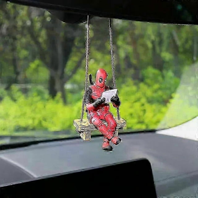 Mini Deadpool Action Figure Car Accessory Ideal for British Marvel Fans