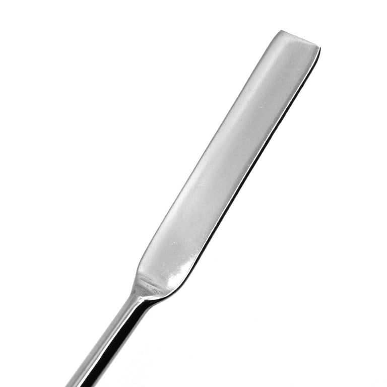 Spatula Spoon, 9, Teflon Coated Stainless Steel, Non-Stick, Chemical  Resistant, One 0.3 Flat End, One 0.5 Scoop End