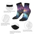 thumbnail image 5 of Rocae Magical Bees Twilight River for Premium Adult Socks,Comfortable, Breathable, and Durable Socks, Perfect for Everyday Wear, 5 of 7