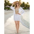 thumbnail image 5 of HAPPY BAY Women's Beachwear Summer Beach Dress Short Bathing Suits Swimsuit Cover ups for Women 8-12 2848, 5 of 5