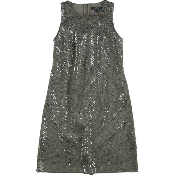 Lauren Ralph Lauren Womens Sequined Sleeveless Party Dress