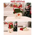 thumbnail image 3 of Juego de 3 bolsas de regalo de manzana para Nochebuena: bolsa de manzana con muñeco de nieve, alce y Papá Noel, bolsas de muñecos navideños para niños, regalos de Nochebuena, decoración navideña, 3 of 5
