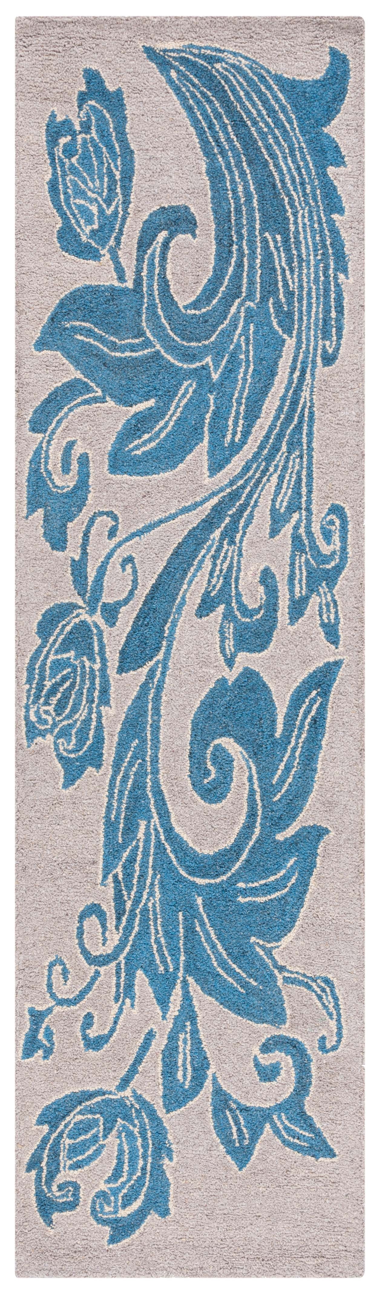 SAFAVIEH Abstract Parker Floral Runner Rug, Beige/Blue, 2'3" x 8'
