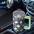 thumbnail image 5 of Halloween Cup, Skull Spider Tumbler with Handle and Straw 30oz, Spooky Coffee Travel Mug Gift, 5 of 5