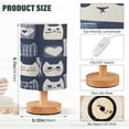 thumbnail image 2 of Yayeee Table Lamp for Bedroom Nightstand LED Portable Bedside Warm Light, Blue Cats and Hearts, 2 of 7