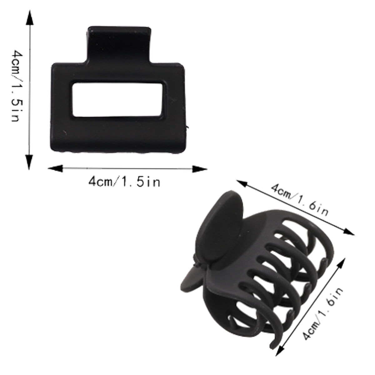 8PCS Medium Hair Claws for Women Girls Claw Clips for Thin Hair Lady Hairpins Matte Jaw Clip Headwear Women Hair Accessories